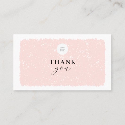 ご購入いただきありがとうございます 名刺 (正面)