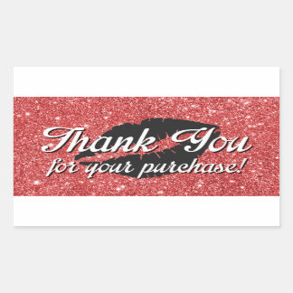 ご購入いただきありがとうございます 長方形シール