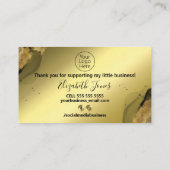 ご購入に対して金箔をスタイル 名刺 (裏面)