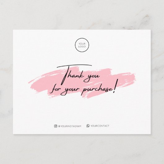 ご購入はがき、ありがとうございます ポストカード (正面)