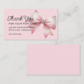 ご購入感謝していの際はコケットで弓を引く 名刺 (正面/裏面)