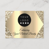 ご購入注文のゴールデンロゴをありがとう 名刺 (正面)