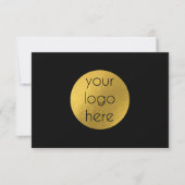 ご購入注文Business Blackありがとうございます サンキューカード (正面)