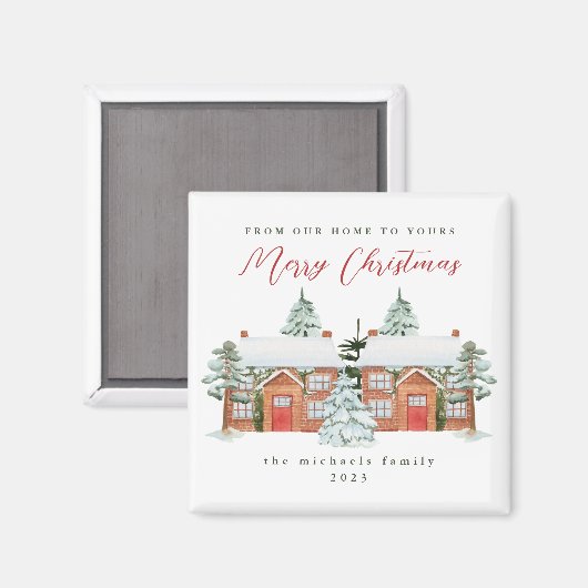ご近所さんからのクリスマスおめでとう マグネット (正面/裏面)