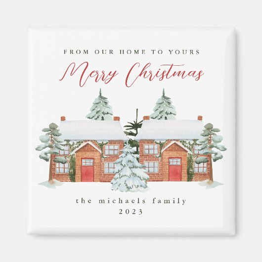 ご近所さんからのクリスマスおめでとう マグネット (正面)