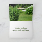 ご近所感謝の日 - 5月19日 感謝カード (内部)