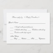 ご返信お願いします 招待状 (裏面)