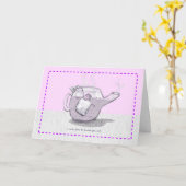 「ご迷惑をお掛けしたくない」カードを盗みながら カード (黄色い花)