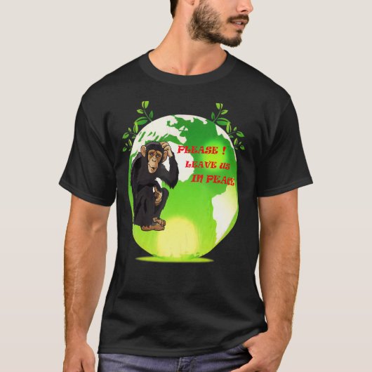 ご離れ安心をお願い Tシャツ (正面)