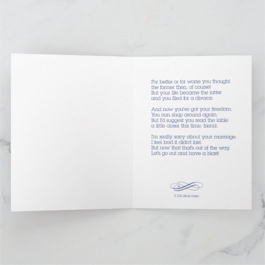 ご離婚おめでとう カード (内部)