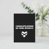 ご離婚おめでとう ポストカード (スタンド正面)