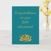 ご霊気おめでとう カード (黄色い花)