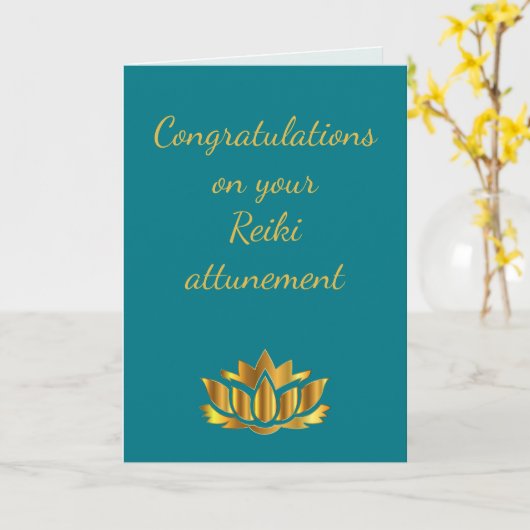 ご霊気おめでとう カード (黄色い花)