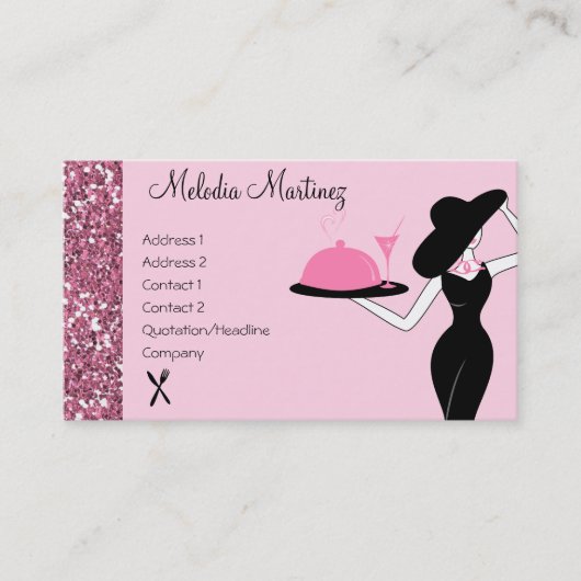 ご馳走が出る 名刺 (正面)