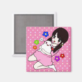 さぁたんとぴょんちゃん マグネット (正面/裏面)