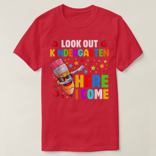 さぁ幼稚園ここ私来新学期B Tシャツ (デザイン正面)