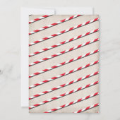 さあクリスマのパーティー小妖精や小人 招待状 (裏面)