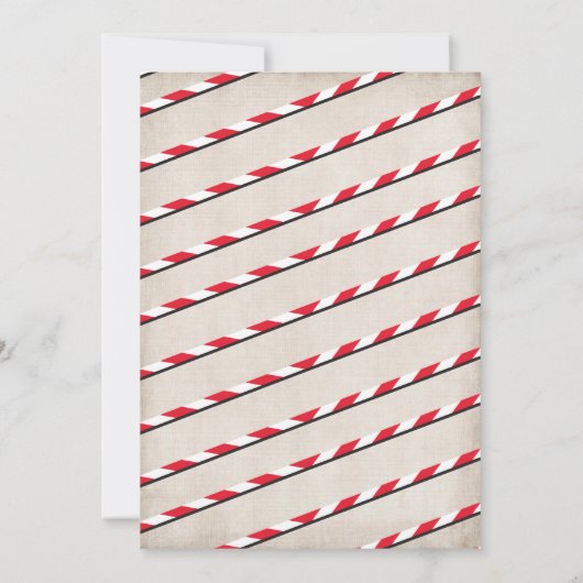 さあクリスマのパーティー小妖精や小人 招待状 (裏面)