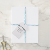 さあパーティー30歳の誕生日のグレーシンプルの名前 ギフトタグ (より糸付き)