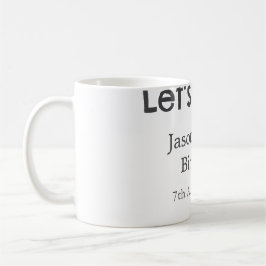 さあパーティー30歳の誕生日のグレーシンプルの名前 コーヒーマグカップ