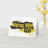 さあ行こう カード (黄色い花)