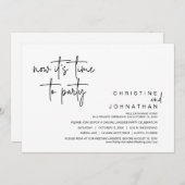 さあ、パーティーの駆け落ち結婚ディナーだ 招待状 (正面/裏面)