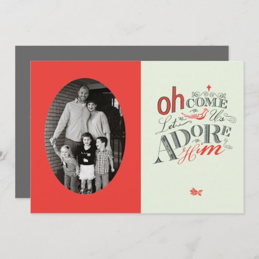 さあ、主を崇めよう ホリデー カード (正面/裏面)