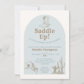 さあ、乗馬しよう！カウボーイのベイビーシャワー招待状 招待状 (正面)