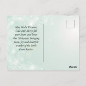 「さあ、来て、彼を崇めよう」三人の賢者 クリスマス ポストカード (裏面)