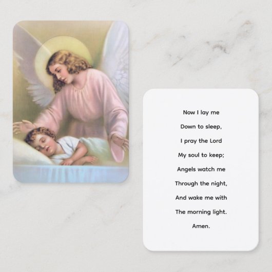 さあ、私は天使を子供と一緒に眠らせようと思った 名刺 (正面/裏面)