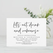 さあ、飲み食べとリハ、リハーサルディナー 招待状 (スタンド正面)