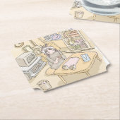 さいくくじ　お部屋 ペーパーコースター (アングル)