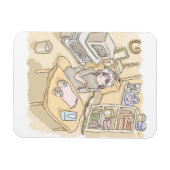 さいくくじ お部屋 マグネット (横)