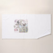 さいくさじ お部屋で机に向かう バスタオル (バスタオル)