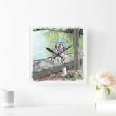 さいれなじ スクエア壁時計 (ホーム)