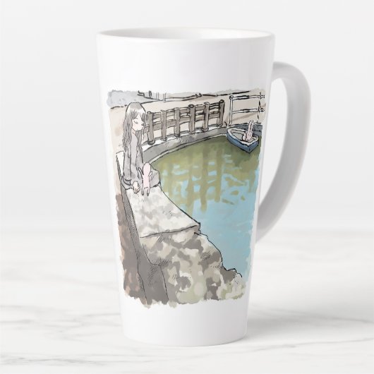 さいれやじ カフェラテマグ (右アングル)