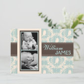 さえずりのさえずりの男の子の発表カード 案内状 (スタンド正面)