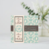 さえずりのさえずりは正方形を結び付けます カード (スタンド正面)