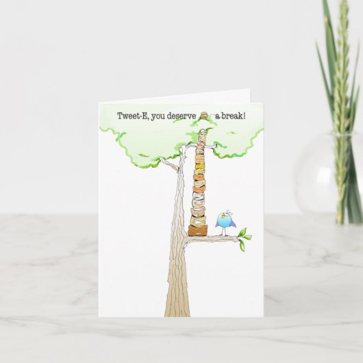 さえずりのE. Doodleのメッセージカード カード (正面)