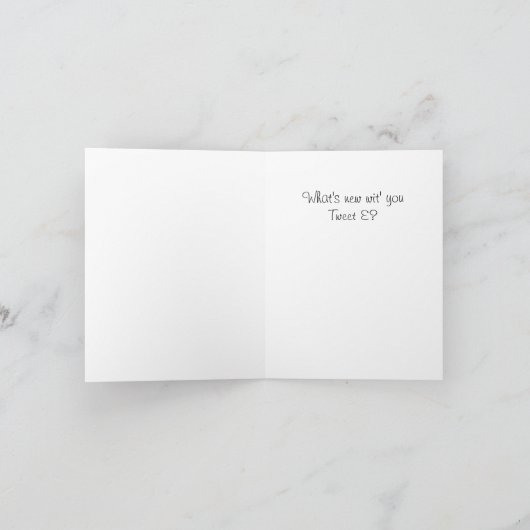 さえずりのE. Doodleのnotecard カード (内部)