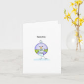 さえずりのE. Doodleのnotecard カード (黄色い花)