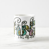 さえずりマグのTikiの贅沢な群はさえずります コーヒーマグカップ (中央)