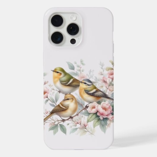 さえずる鳥のセレナーデ iPhoneケース (裏面)