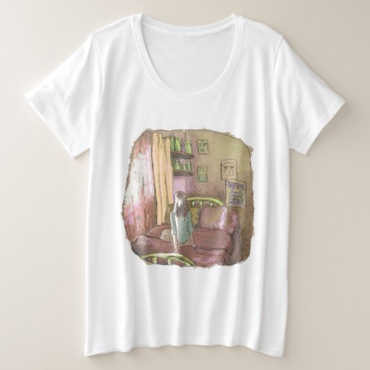 さくさごじ プラスサイズTシャツ (デザイン正面)