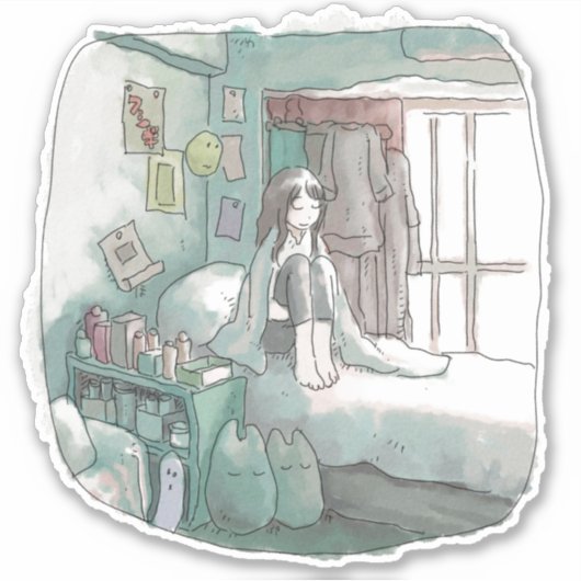 さくささじ シール (正面)