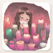 さくになじ スクエアペーパーコースター (正面)