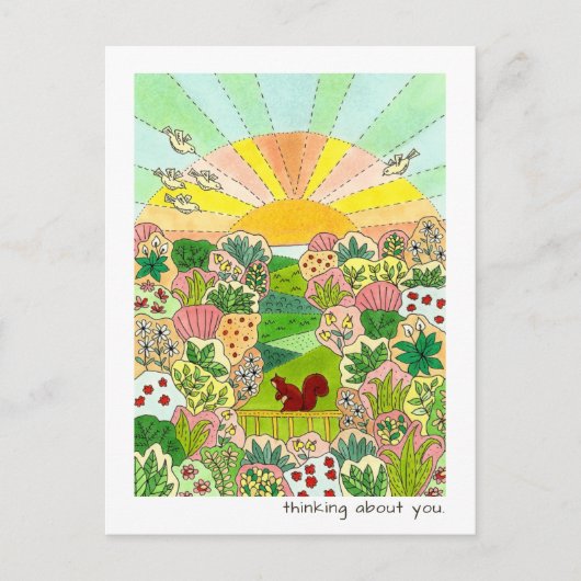 さくらちゃんのサンライズガーデン あなたのことを想って ポストカード (正面)