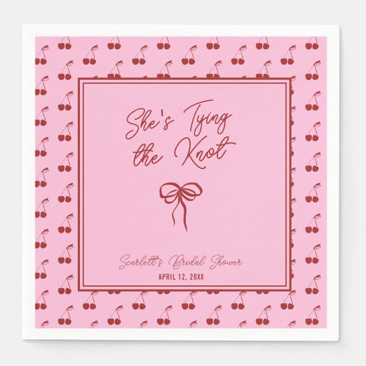 さくらちゃんの結婚式　～チェリー ブライダル シャワーパーティ～ スタンダードカクテルナプキン