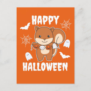 さくらちゃん ハッピーハロウィン かぼちゃの衣装 シーズンポストカード