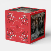 さくらとダブルハピネス中国式ウェディング フェイバーボックス (裏面サイド)